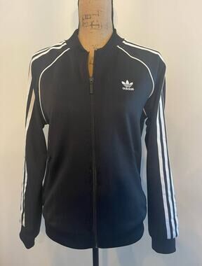 Adidas Original Black Track Jacket Size Medium